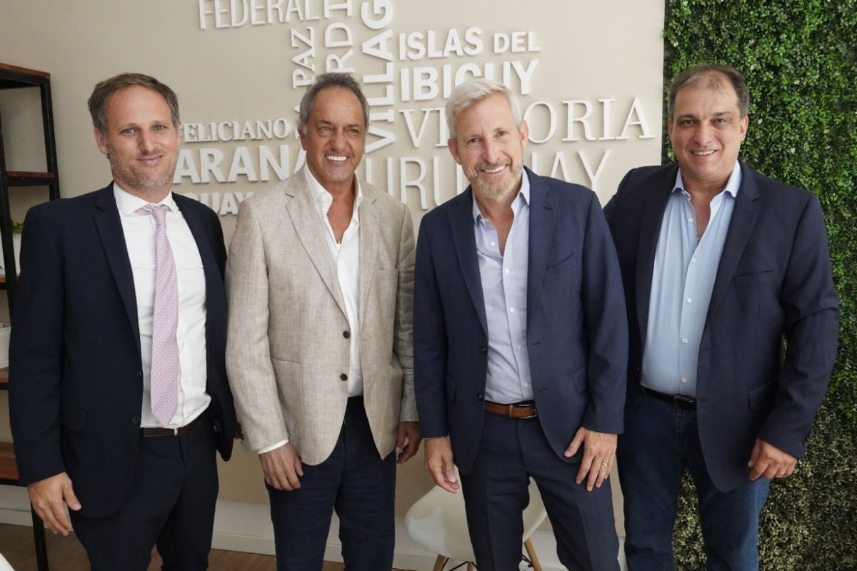Frigerio, Scioli y empresarios brasile&ntilde;os.