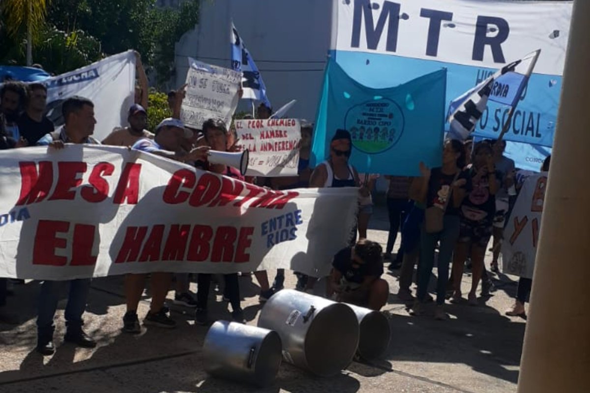 Una de las fotos de la protesta de este martes.