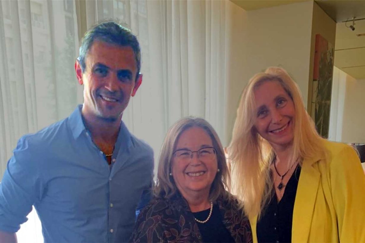 Susana Medina, con Karina Milei y Menem