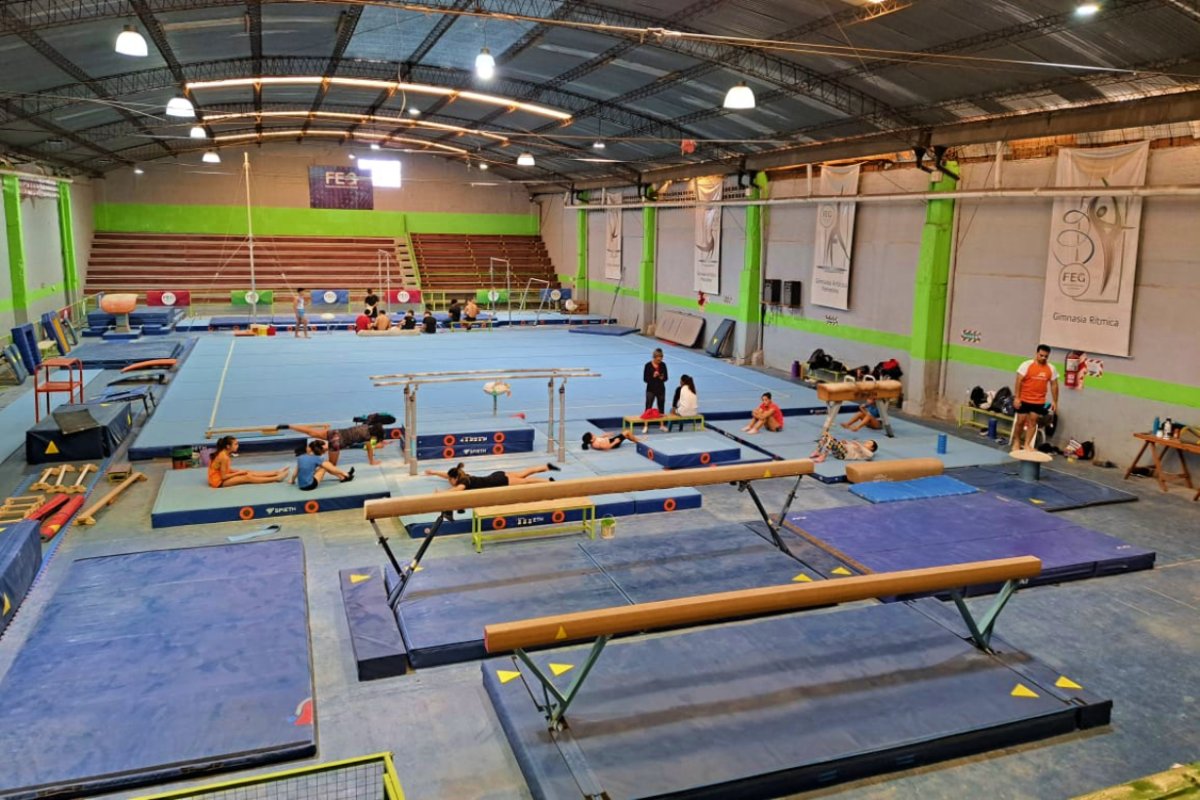 El gimnasio ubicado en Concordia.