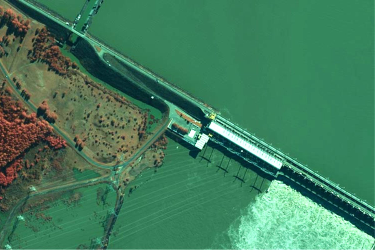 Imagen Infrarroja Salto Grande del IGN.