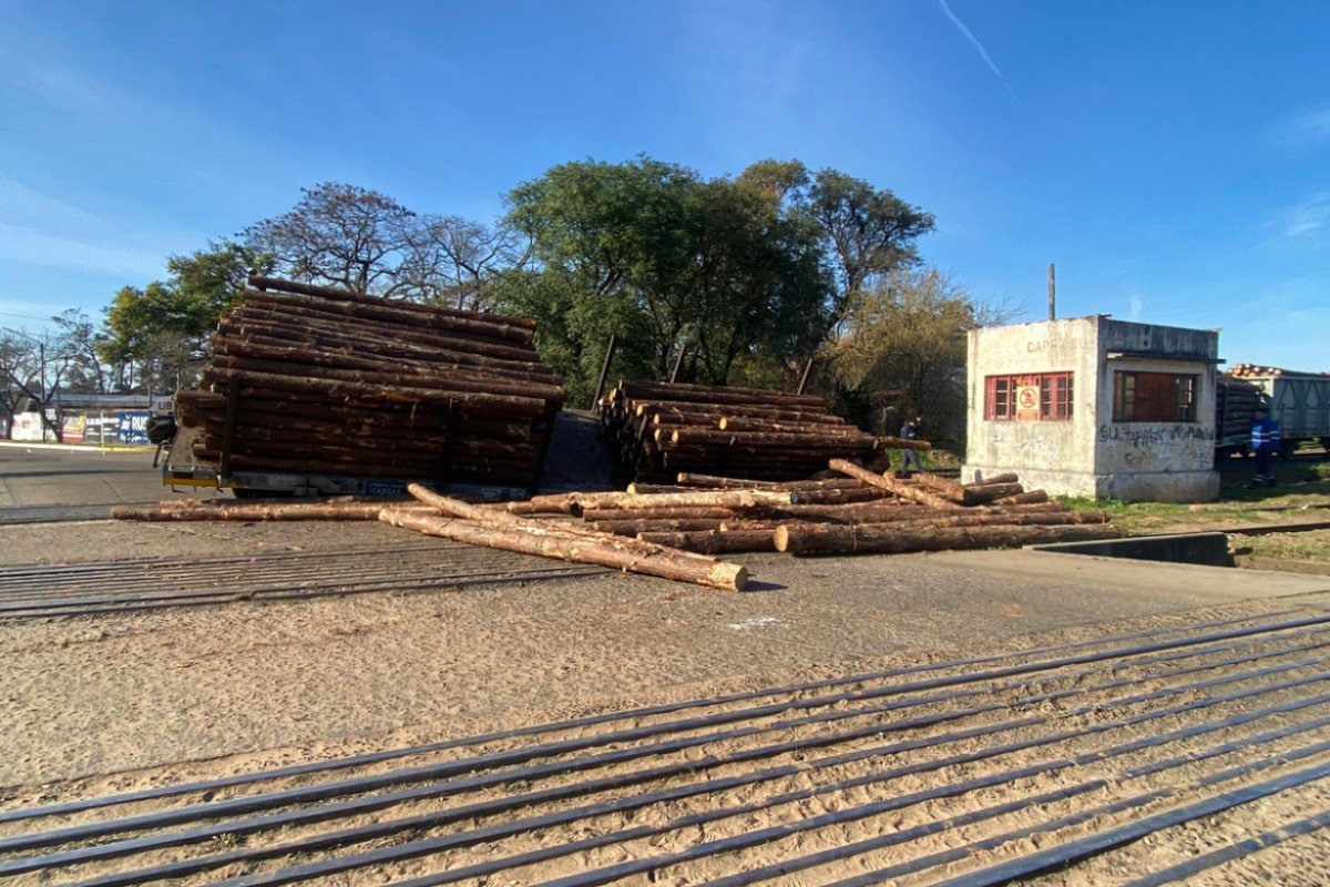 Descarril&oacute; antes de llegar a Concordia (foto: Dru)