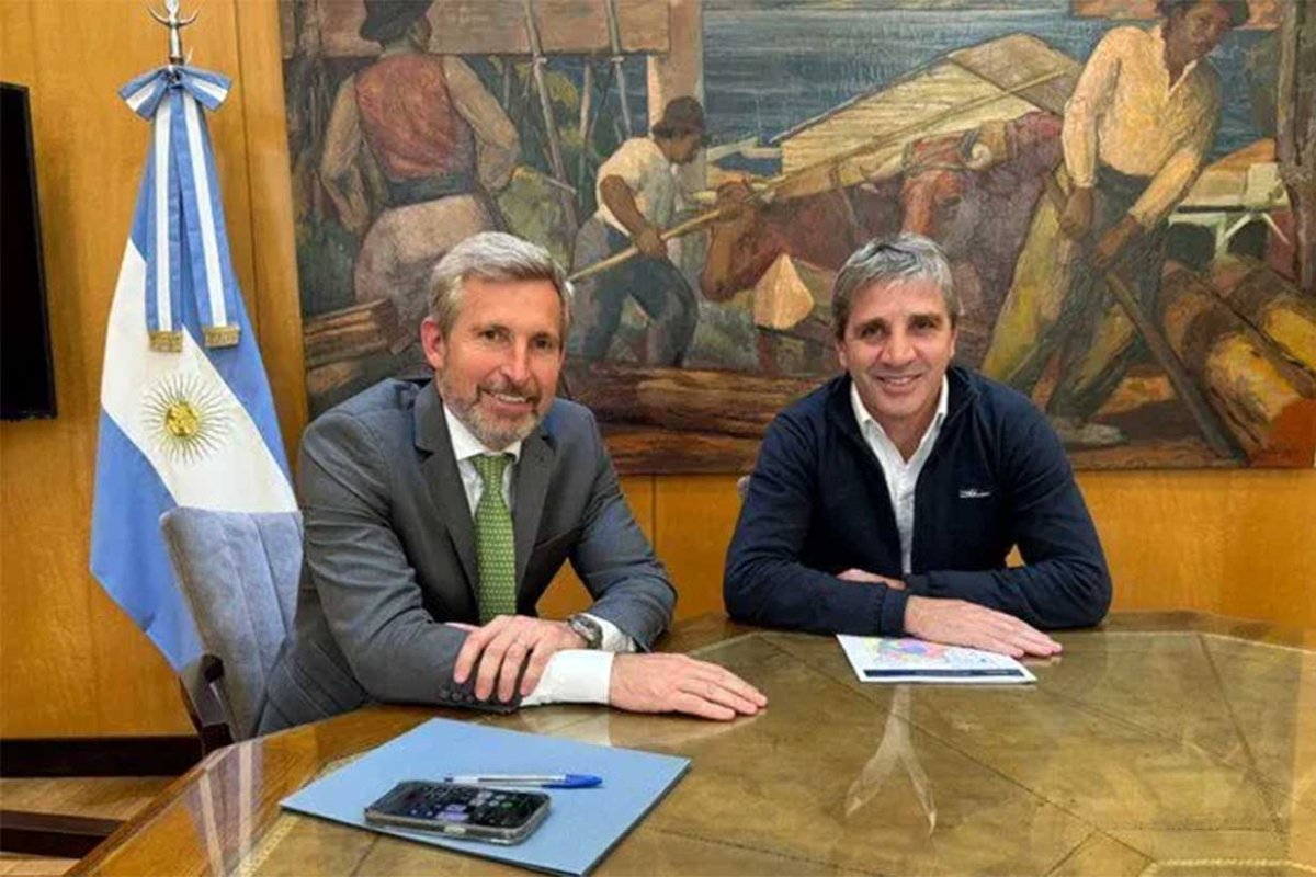 Frigerio con el Ministro Luis Caputo
