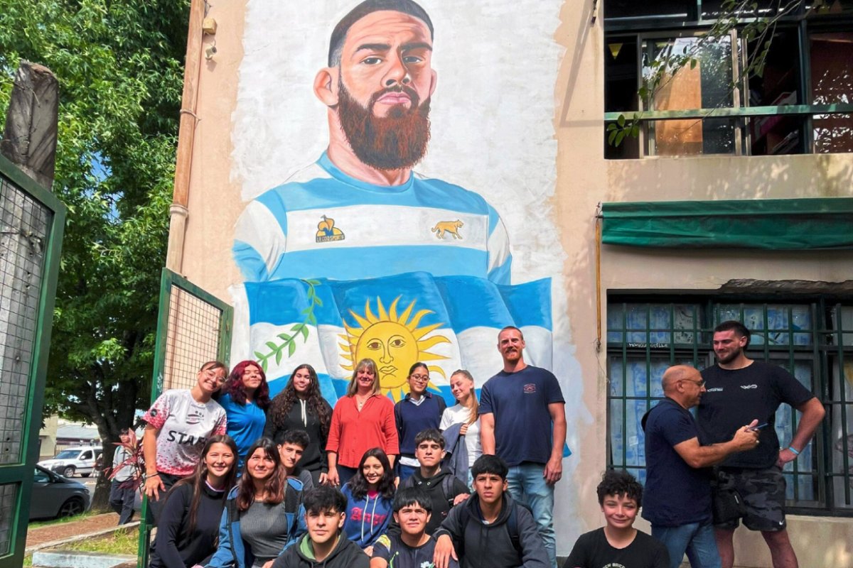 El mural, inaugurado este martes en Concordia.