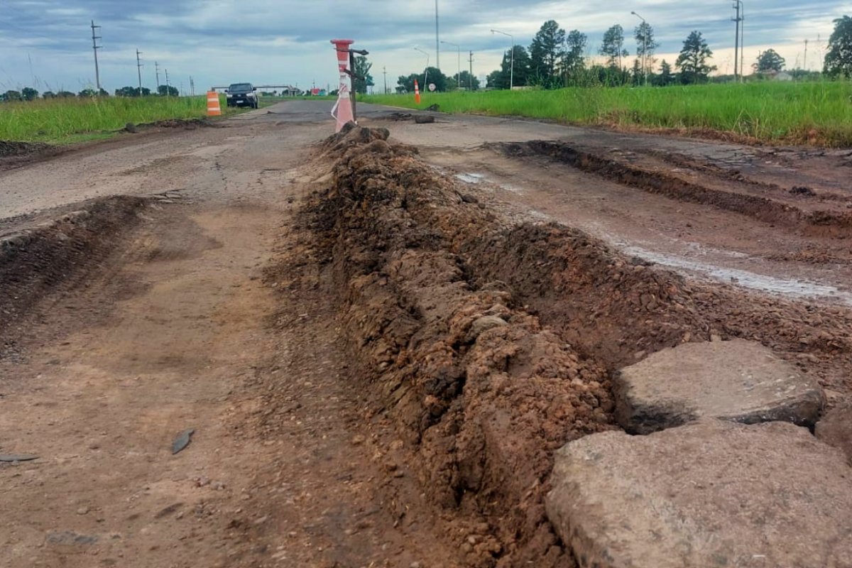 As&iacute; est&aacute; la RN18 por Jubileo, Villaguay.