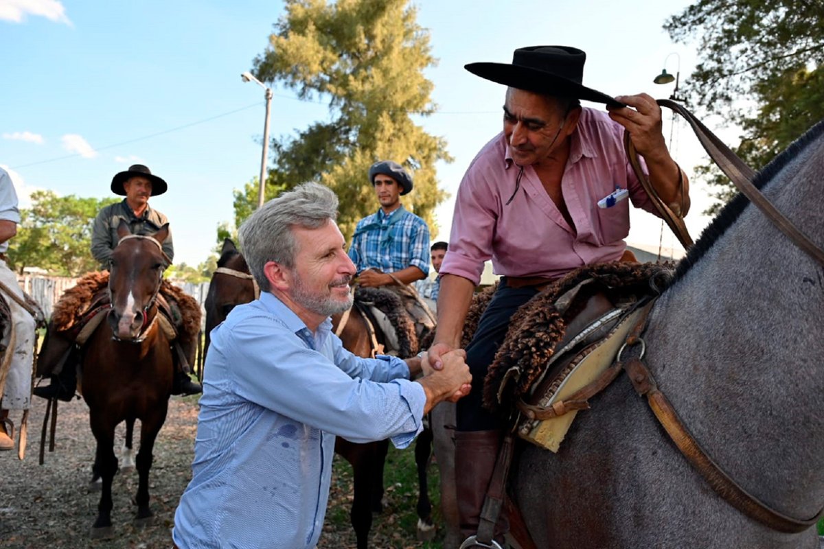 Frigerio estuvo en Feliciano, este jueves.