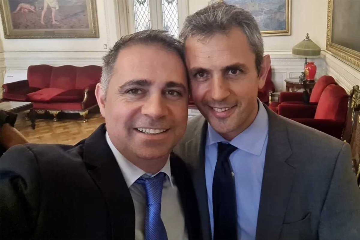 Davico con Mart&iacute;n Menem