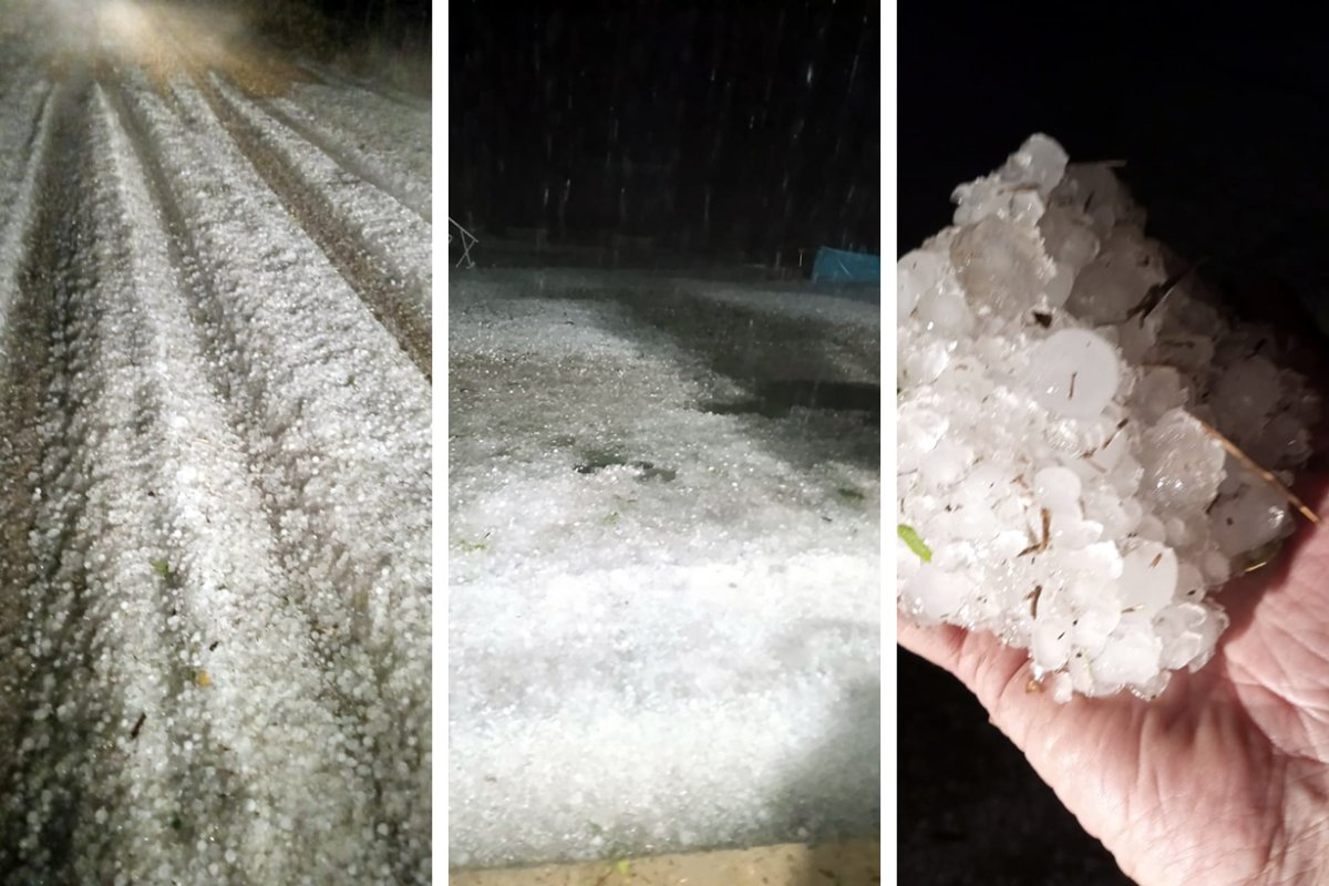 As&iacute; graniz&oacute; en Colonia San Pedro, Federaci&oacute;n.