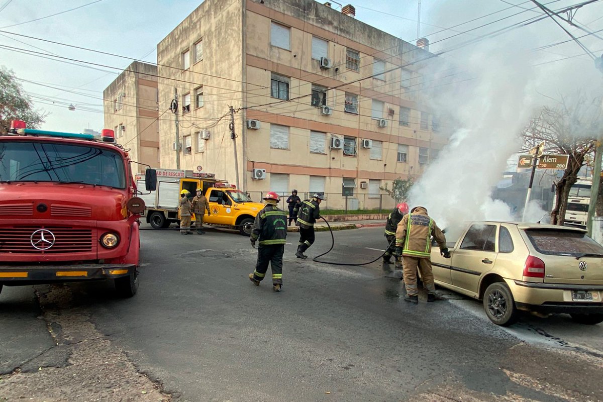 Acudieron Bomberos Zapadores y Voluntarios.