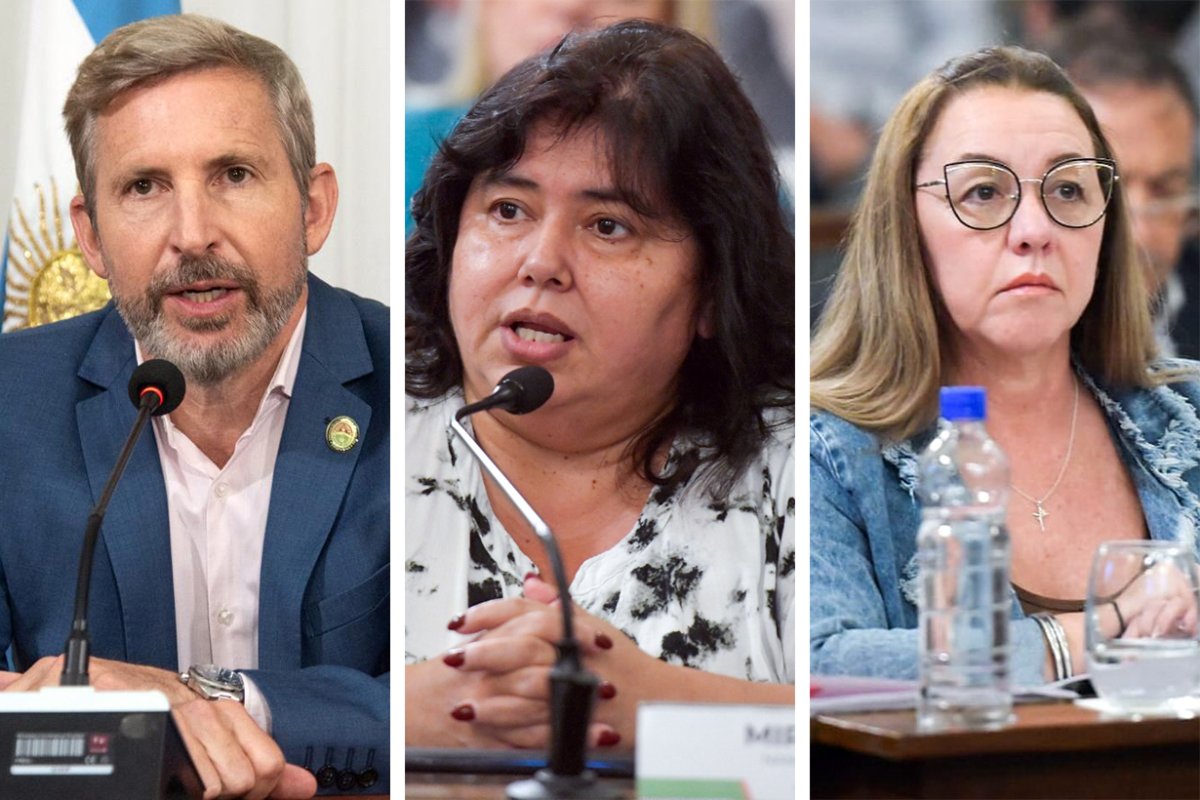 Frigerio y las senadoras Miranda y D&iacute;az.