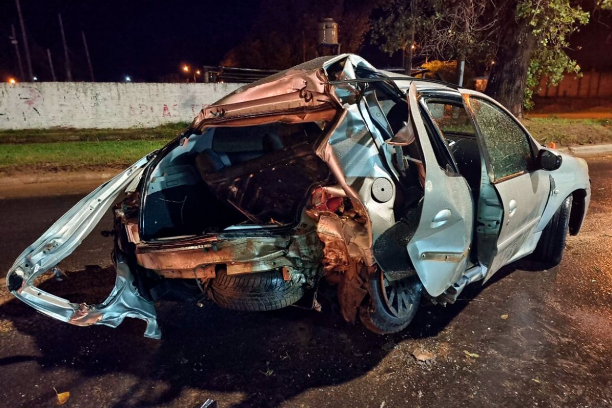 Accidente en Presidente Illia y Federaci&oacute;n.