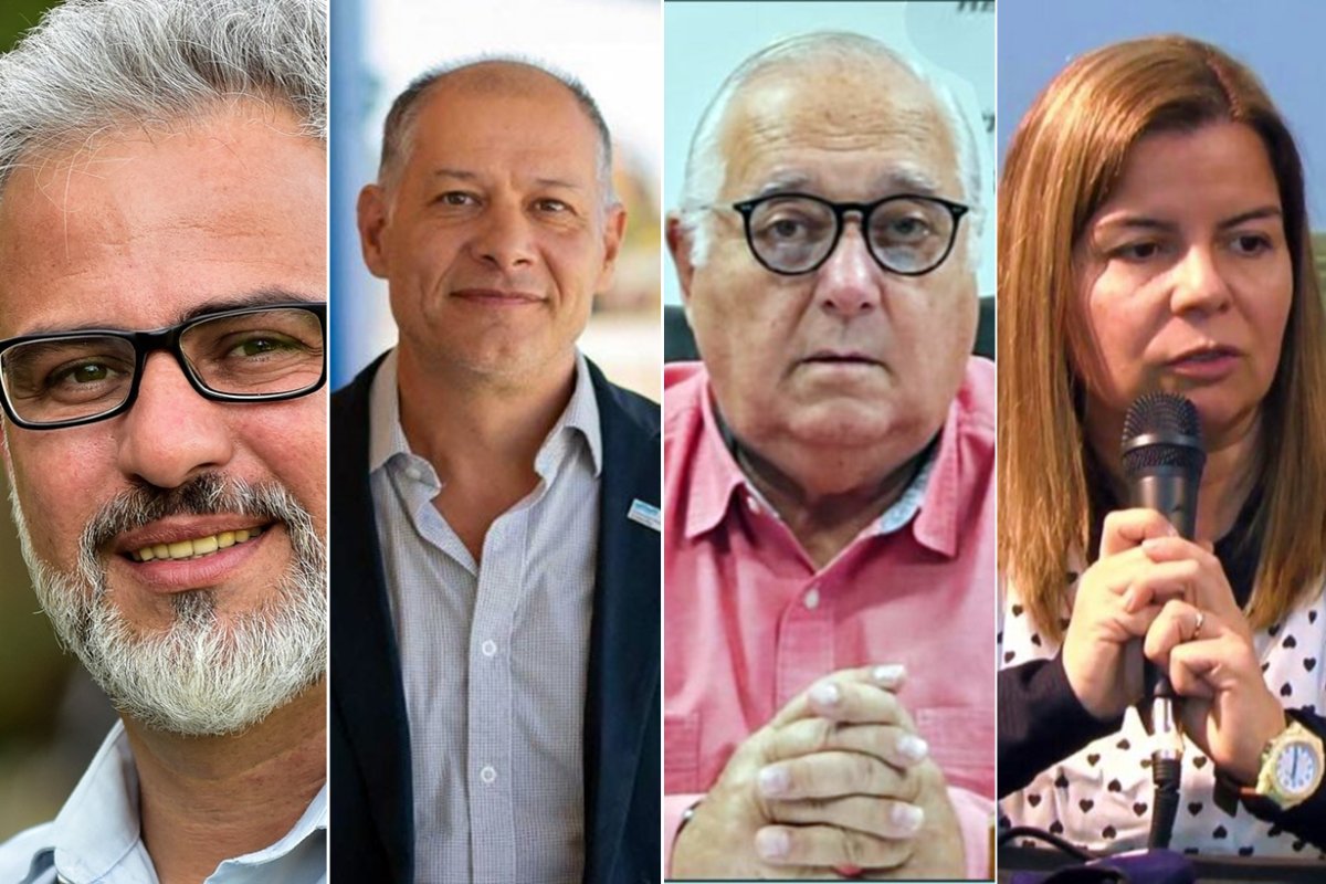 Precandidatos: Guzm&aacute;n, Sabella, Maya y Leiva.