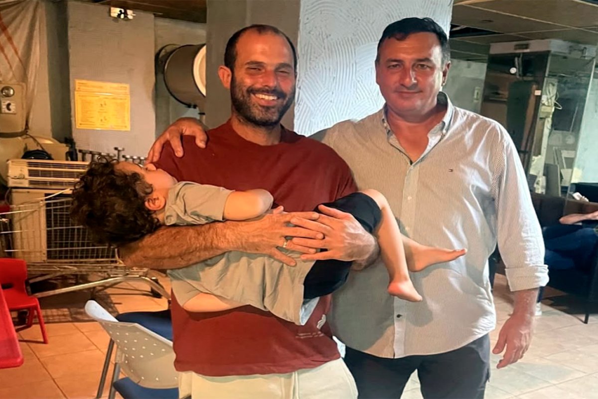 Olivera y Albisu, juntos en Israel.