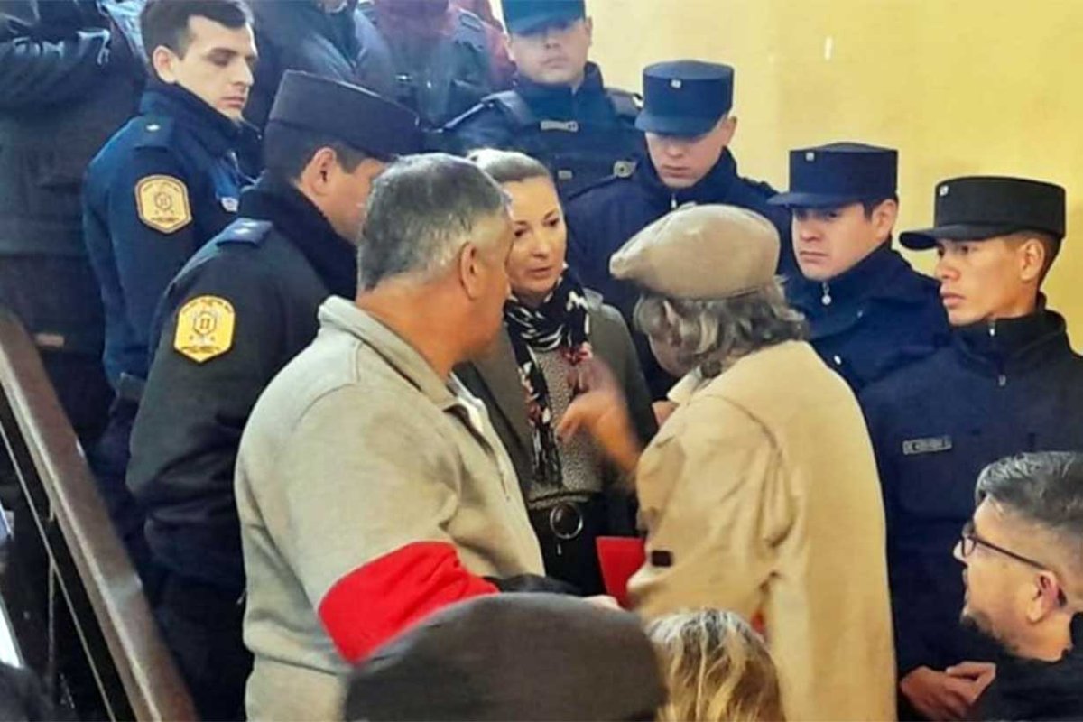 Protesta gremial en el Palacio Municipal