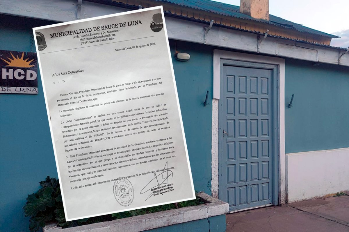 La carta que el intendente envi&oacute; a los concejales.