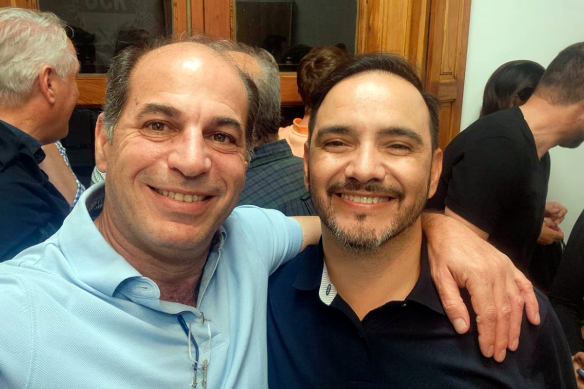 L&oacute;pez con el gobernador electo de Corrientes.
