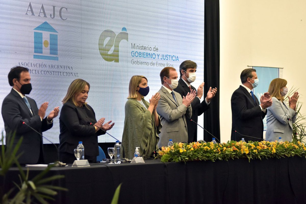 Maraniello junto a Medina, en Entre R&iacute;os en 2021.