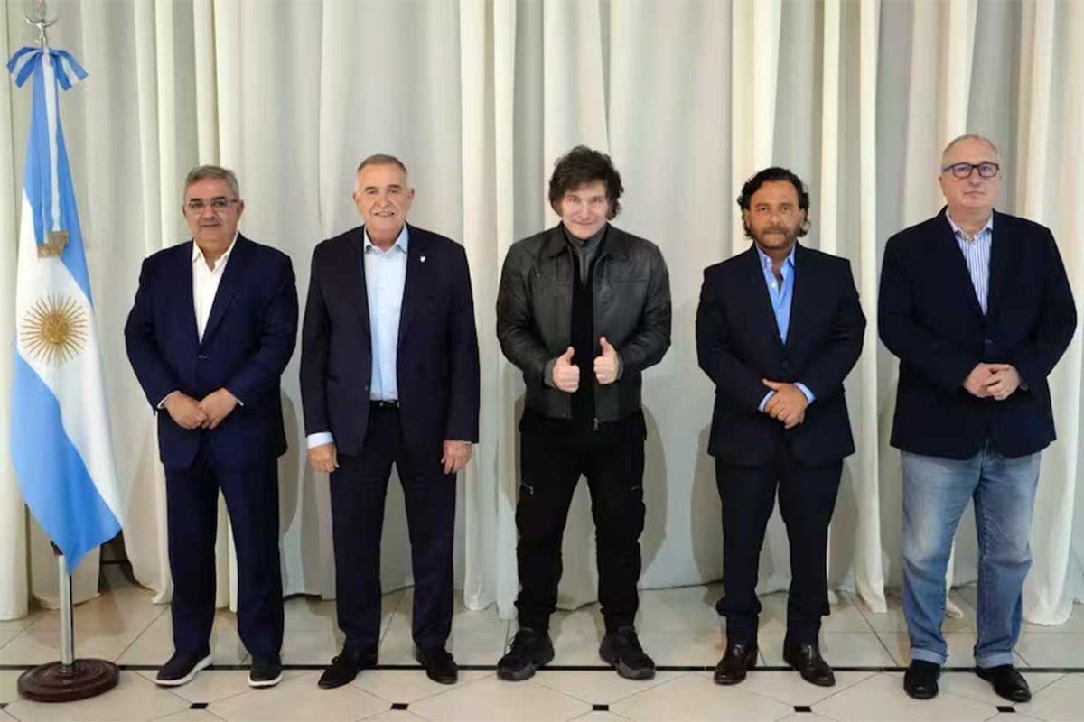 Milei con gobernadores que fueron aliados
