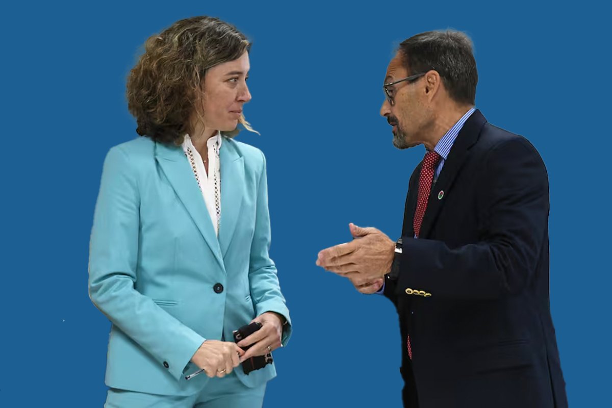 Cecilia Goyeneche junto al procurador Jorge Garc&iacute;a