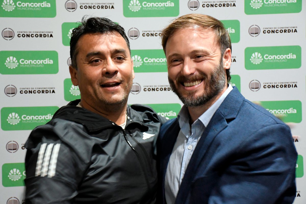 Laumann y Azcu&eacute;, juntos en Concordia.