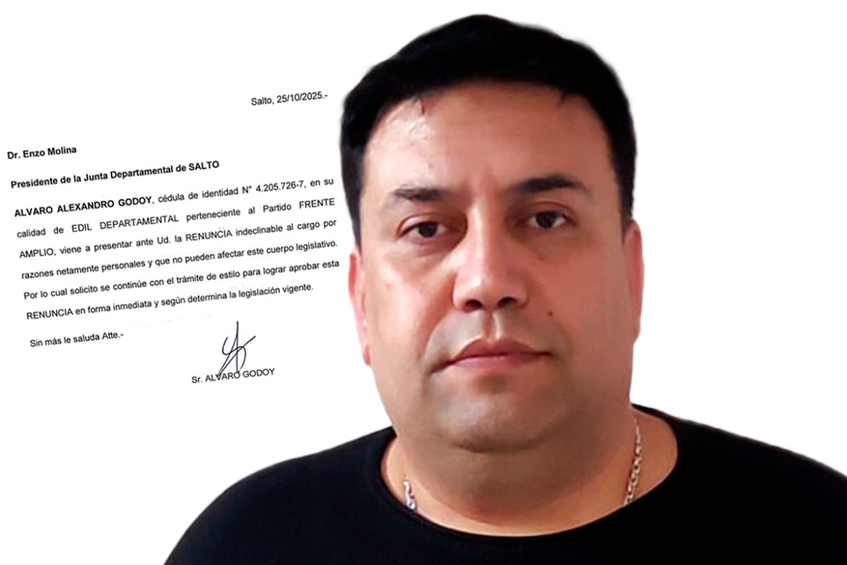 Godoy renunci&oacute; a su banca en la Junta de Salto.
