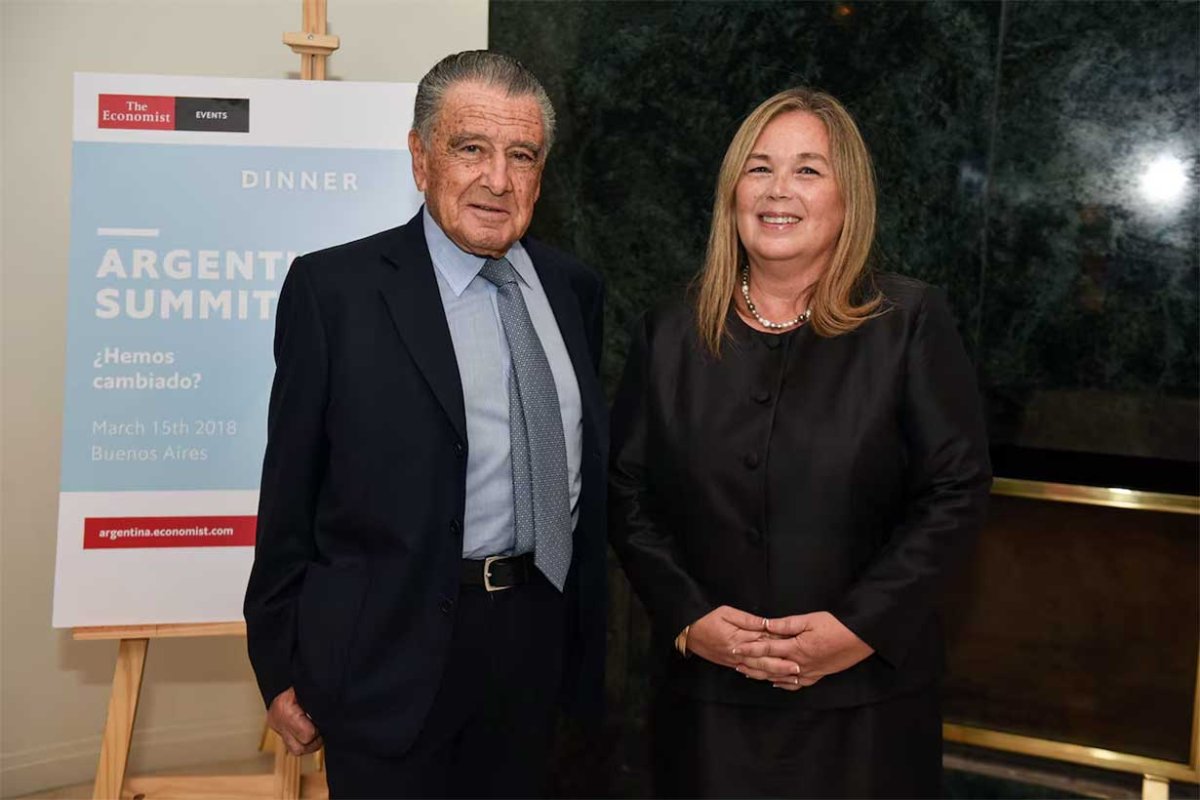 Medina con Eduardo Eurnekian