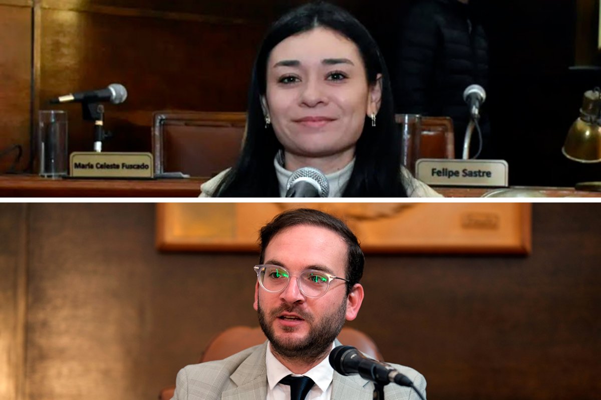 Concejales Eliana Lagra&ntilde;a y Felipe Sastre.