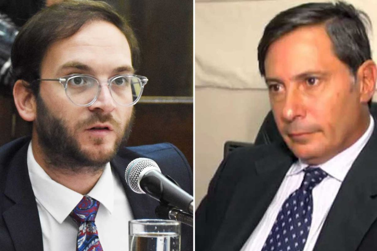 Feliz Sastre y el juez An&iacute;bal Lafourcade