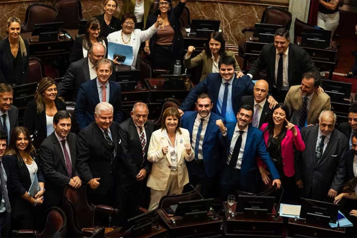 Festejo oficialista en el Senado