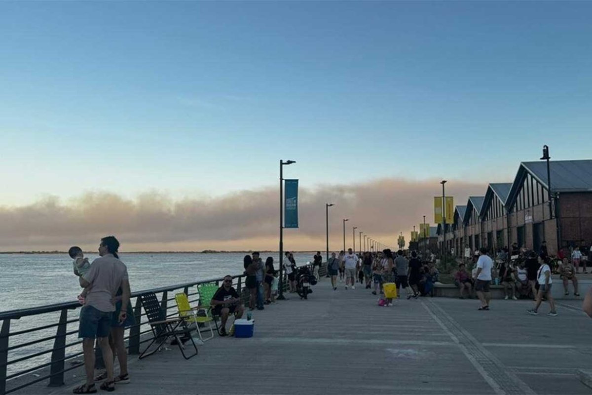 Humo en Rosario