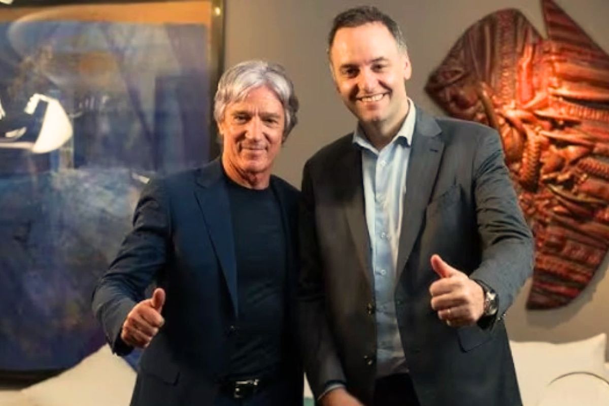 Adorni con Marcelo Grandio
