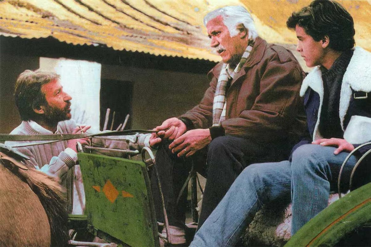 Gast&oacute;n al lado de Federico Luppi