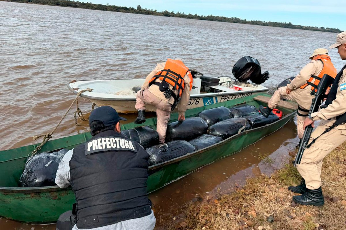 Prefectura Salto Grande evit&oacute; el contrabando.