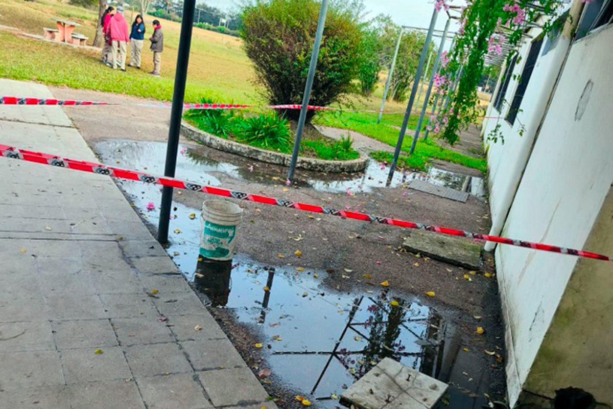 As&iacute; rebalsaron las cloacas la semana pasada.