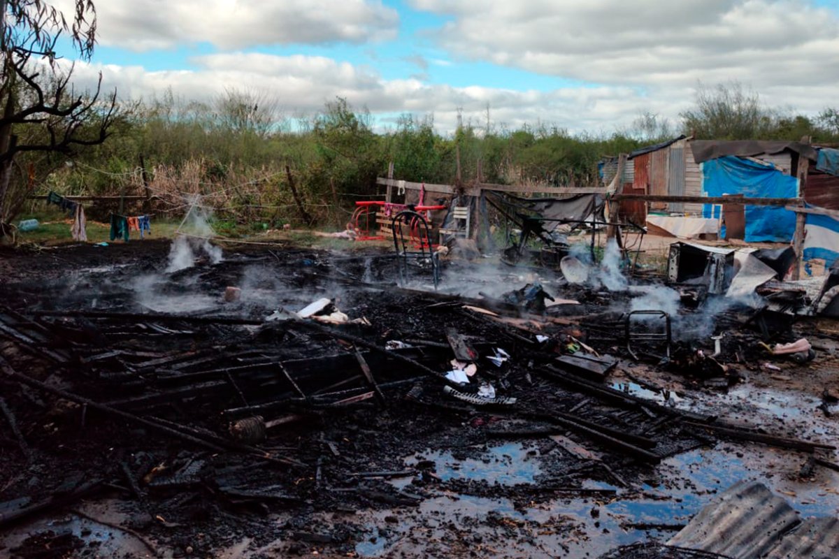 As&iacute; qued&oacute; la vivienda que se incendi&oacute; en Concordia