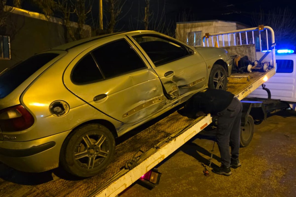 El auto del hombre que se hab&iacute;a fugado.