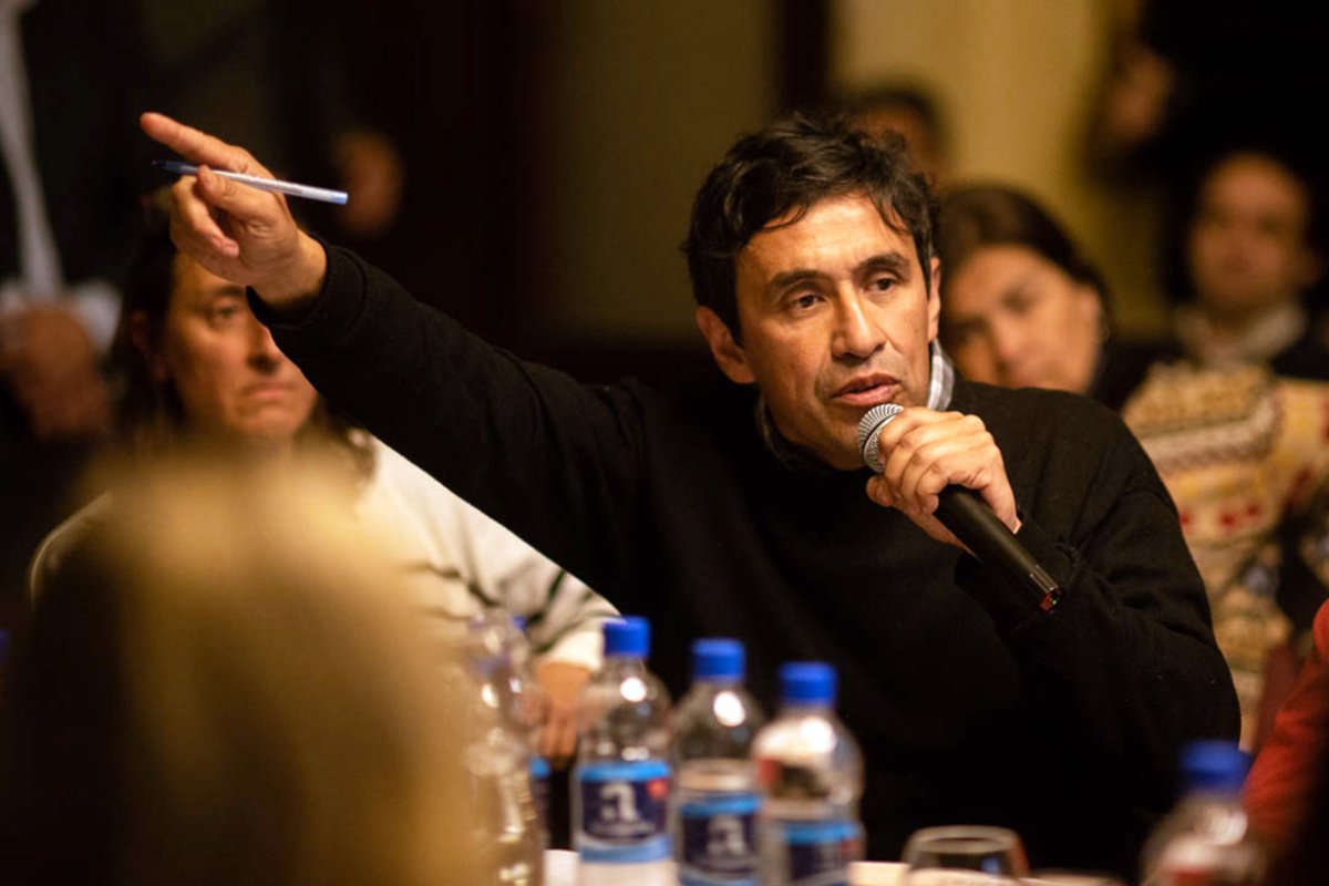 Abel Antivero, en Diputados (La Lucha en la calle)