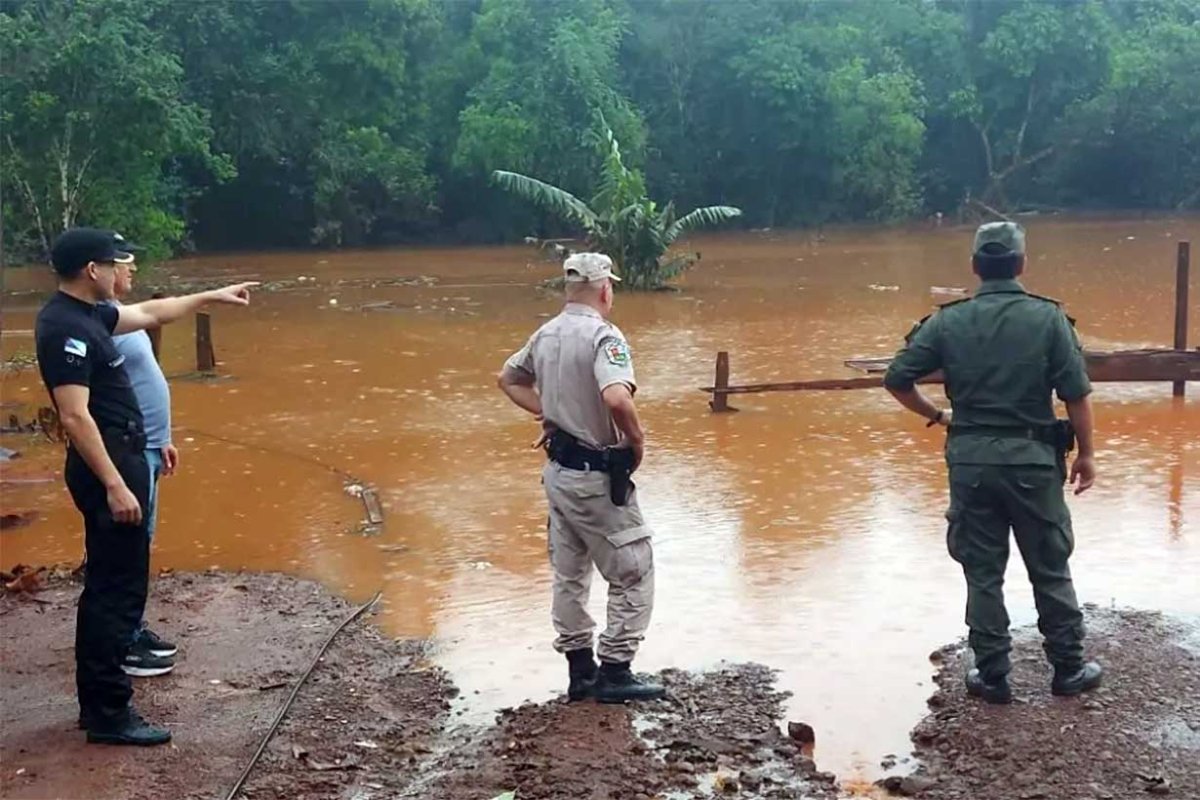 El r&iacute;o Uruguay, en El Soberbio, Misiones