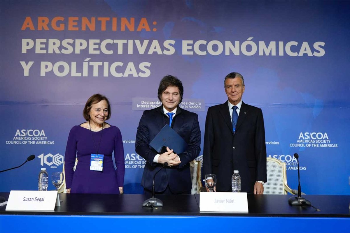 Milei en el Council of the Americas