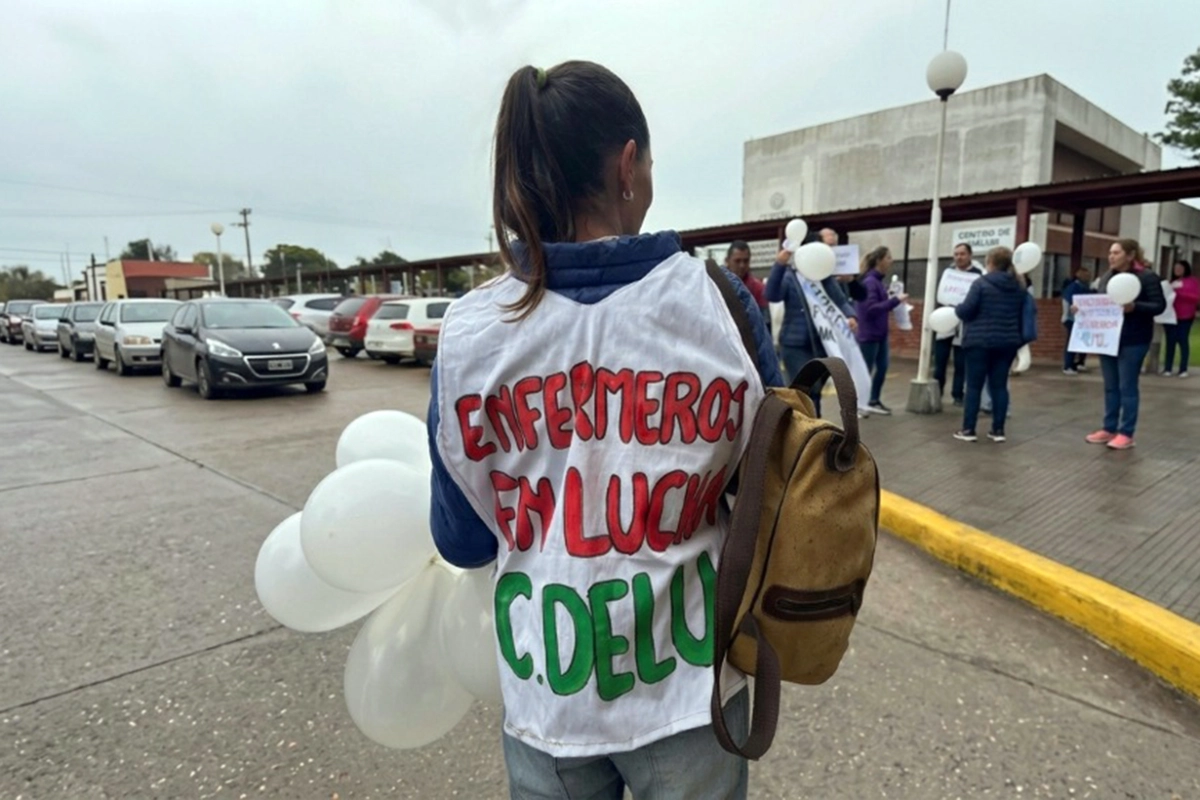 "Enfermer&iacute;a en lucha", fue la consigna de este jueves.