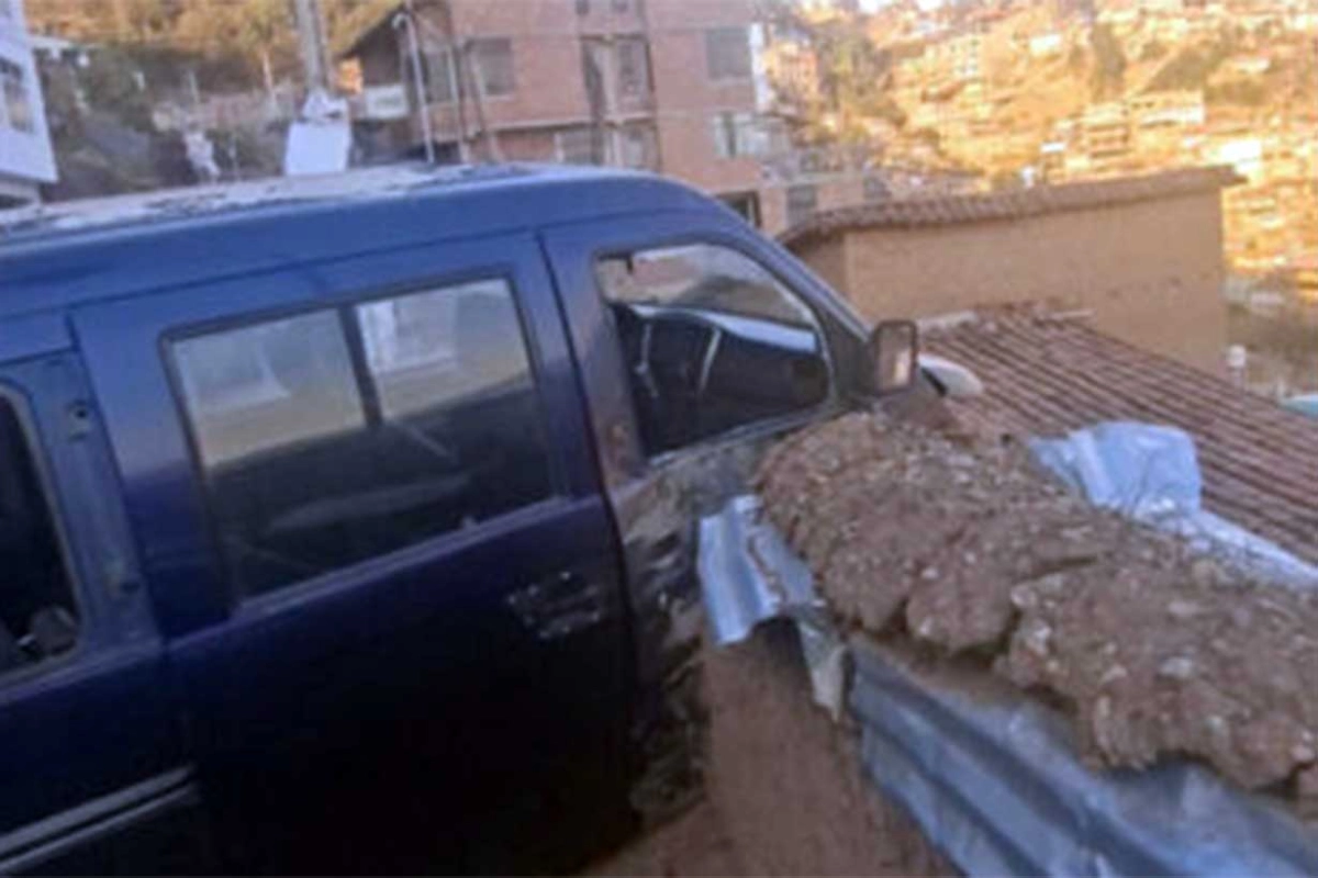 La camioneta que lo atropell&oacute;
