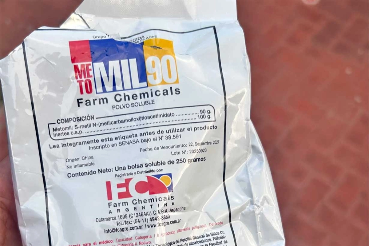 El producto encontrado en la casa allanada