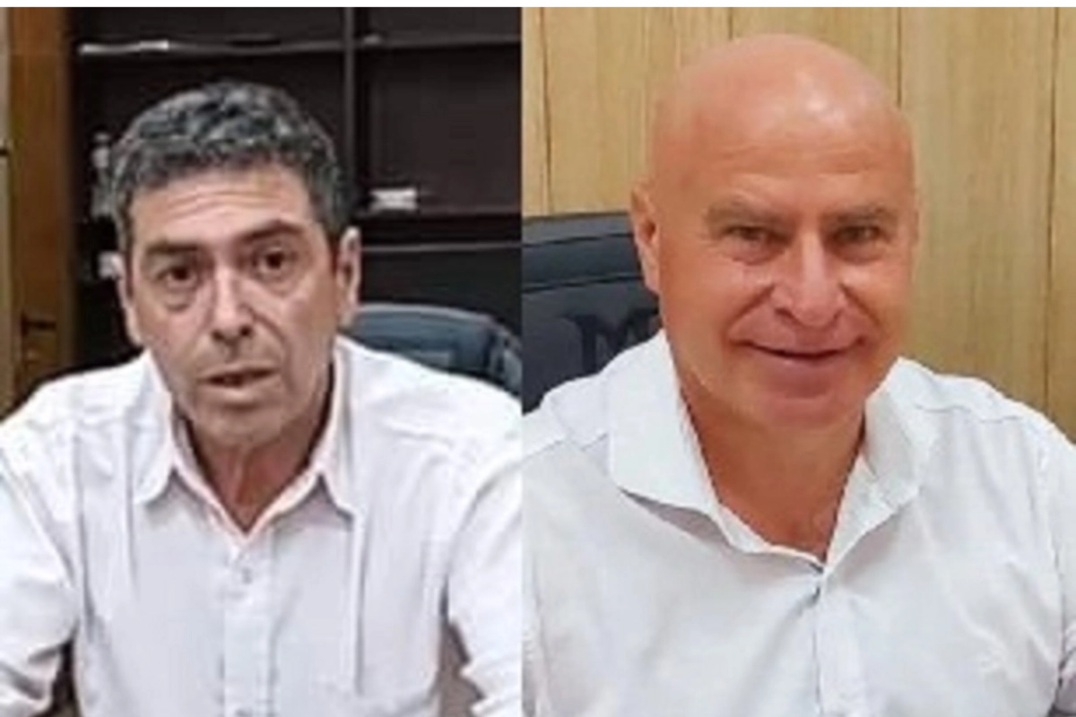 A la izquierda, Alderete; a la derecha, Soreira.
